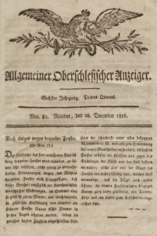 Allgemeiner Oberschlesischer Anzeiger : Blätter zur Besprechung und Förderung provinzieller Interessen zur Belehrung und Unterhaltung. 1816, nr 82 |PDF|