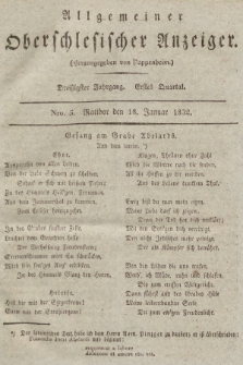 Allgemeiner Oberschlesischer Anzeiger : Blätter zur Besprechung und Förderung provinzieller Interessen zur Belehrung und Unterhaltung. 1832, nr 5 |PDF|