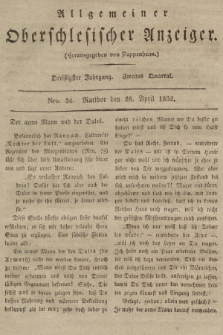 Allgemeiner Oberschlesischer Anzeiger : Blätter zur Besprechung und Förderung provinzieller Interessen zur Belehrung und Unterhaltung. 1832, nr 34 |PDF|