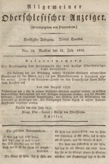 Allgemeiner Oberschlesischer Anzeiger : Blätter zur Besprechung und Förderung provinzieller Interessen zur Belehrung und Unterhaltung. 1832, nr 58 |PDF|