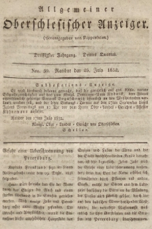 Allgemeiner Oberschlesischer Anzeiger : Blätter zur Besprechung und Förderung provinzieller Interessen zur Belehrung und Unterhaltung. 1832, nr 59 |PDF|