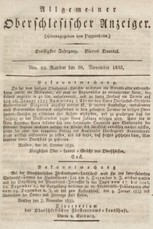 Allgemeiner Oberschlesischer Anzeiger : Blätter zur Besprechung und Förderung provinzieller Interessen zur Belehrung und Unterhaltung. 1832, nr 95 |PDF|