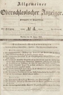 Allgemeiner Oberschlesischer Anzeiger : Blätter zur Besprechung und Förderung provinzieller Interessen zur Belehrung und Unterhaltung. 1839, nr 4 |PDF|