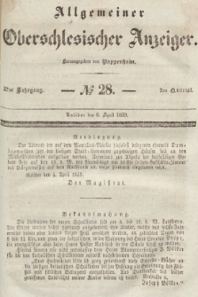 Allgemeiner Oberschlesischer Anzeiger : Blätter zur Besprechung und Förderung provinzieller Interessen zur Belehrung und Unterhaltung. 1839, nr 28 |PDF|