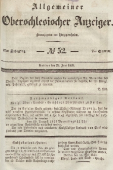 Allgemeiner Oberschlesischer Anzeiger : Blätter zur Besprechung und Förderung provinzieller Interessen zur Belehrung und Unterhaltung. 1839, nr 52 |PDF|