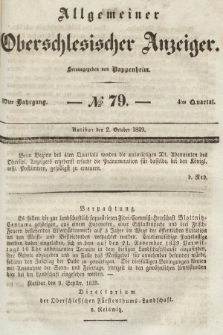 Allgemeiner Oberschlesischer Anzeiger : Blätter zur Besprechung und Förderung provinzieller Interessen zur Belehrung und Unterhaltung. 1839, nr 78 |PDF|