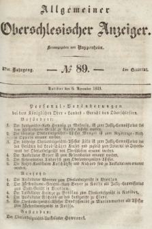 Allgemeiner Oberschlesischer Anzeiger : Blätter zur Besprechung und Förderung provinzieller Interessen zur Belehrung und Unterhaltung. 1839, nr 89 |PDF|