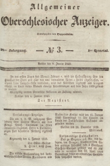 Allgemeiner Oberschlesischer Anzeiger : Blätter zur Besprechung und Förderung provinzieller Interessen zur Belehrung und Unterhaltung. 1840, nr 3 |PDF|