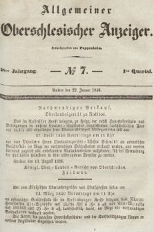 Allgemeiner Oberschlesischer Anzeiger : Blätter zur Besprechung und Förderung provinzieller Interessen zur Belehrung und Unterhaltung. 1840, nr 7 |PDF|
