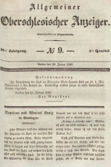 Allgemeiner Oberschlesischer Anzeiger : Blätter zur Besprechung und Förderung provinzieller Interessen zur Belehrung und Unterhaltung. 1840, nr 9 |PDF|