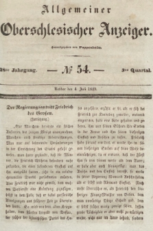 Allgemeiner Oberschlesischer Anzeiger : Blätter zur Besprechung und Förderung provinzieller Interessen zur Belehrung und Unterhaltung. 1840, nr 54 |PDF|