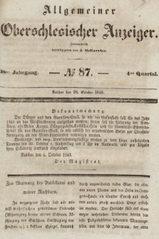 Allgemeiner Oberschlesischer Anzeiger : Blätter zur Besprechung und Förderung provinzieller Interessen zur Belehrung und Unterhaltung. 1840, nr 87 |PDF|