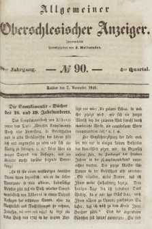 Allgemeiner Oberschlesischer Anzeiger : Blätter zur Besprechung und Förderung provinzieller Interessen zur Belehrung und Unterhaltung. 1840, nr 90 |PDF|