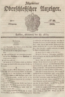 Allgemeiner Oberschlesischer Anzeiger : Blätter zur Besprechung und Förderung provinzieller Interessen zur Belehrung und Unterhaltung. 1848, nr 23 |PDF|