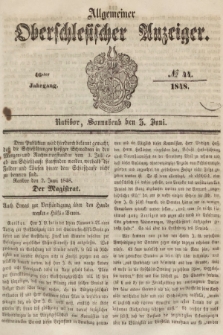 Allgemeiner Oberschlesischer Anzeiger : Blätter zur Besprechung und Förderung provinzieller Interessen zur Belehrung und Unterhaltung. 1848, nr 44 |PDF|