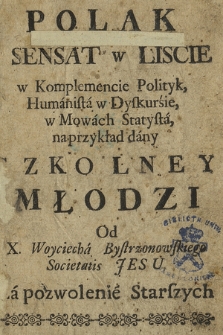 Polak Sensat W Liscie w Komplemencie Polityk, Humanista w Dyskursie, w Mowach Statysta, na przykład dany Szkolney Młodzi