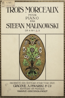 3 morceaux : pour piano : op. 4. 2, Mazurka