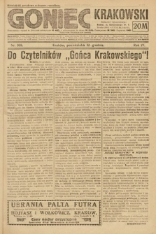 Goniec Krakowski. 1921, nr 338