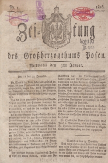Zeitung des Großherzogthums Posen. 1816, Nr. 1 (3 Januar) + dod.