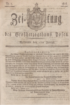 Zeitung des Großherzogthums Posen. 1816, Nr. 5 (17 Januar) + dod.