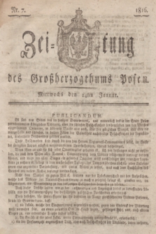 Zeitung des Großherzogthums Posen. 1816, Nr. 7 (24 Januar) + dod.