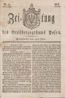 Zeitung des Großherzogthums Posen. 1816, Nr. 52 (29 Juni) + dod.