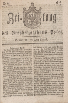 Zeitung des Großherzogthums Posen. 1816, Nr. 68 (24 August) + dod.