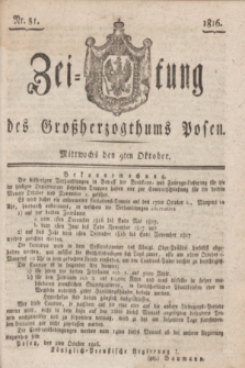 Zeitung des Großherzogthums Posen. 1816, Nr. 81 (9 Oktober)