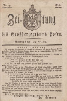 Zeitung des Großherzogthums Posen. 1816, Nr. 83 (16 Oktober)