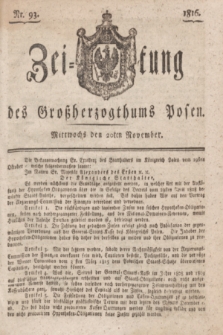 Zeitung des Großherzogthums Posen. 1816, Nr. 93 (20 November) + dod.
