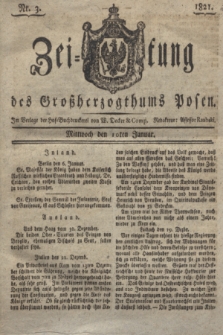 Zeitung des Großherzogthums Posen. 1821, Nr. 3 (10 Januar) + dod.