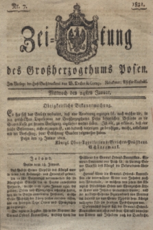 Zeitung des Großherzogthums Posen. 1821, Nr. 7 (24 Januar) + dod.