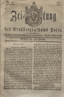 Zeitung des Großherzogthums Posen. 1821, Nr. 13 (14 Februar) + dod.