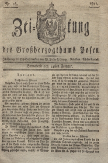 Zeitung des Großherzogthums Posen. 1821, Nr. 16 (24 Februar) + dod.