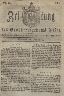 Zeitung des Großherzogthums Posen. 1821, Nr. 20 (10 März) + dod.