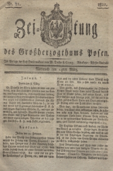 Zeitung des Großherzogthums Posen. 1821, Nr. 21 (14 März) + dod.