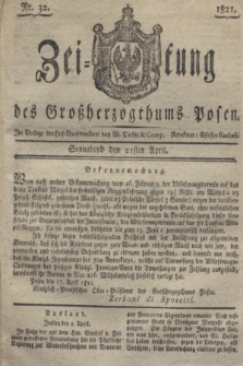 Zeitung des Großherzogthums Posen. 1821, Nr. 32 (21 April) + dod.