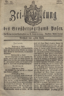 Zeitung des Großherzogthums Posen. 1821, Nr. 33 (25 April) + dod.