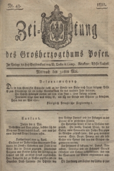Zeitung des Großherzogthums Posen. 1821, Nr. 43 (30 Mai)