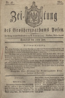 Zeitung des Großherzogthums Posen. 1821, Nr. 48 (16 Juni) + dod.