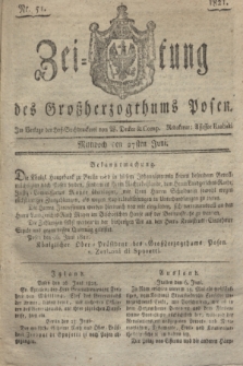 Zeitung des Großherzogthums Posen. 1821, Nr. 51 (27 Juni) + dod.