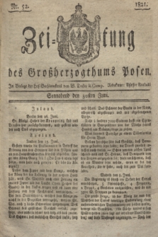 Zeitung des Großherzogthums Posen. 1821, Nr. 52 (30 Juni) + dod.