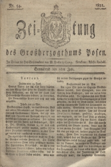 Zeitung des Großherzogthums Posen. 1821, Nr. 54 (7 Juli) + dod.