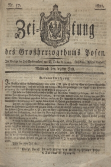 Zeitung des Großherzogthums Posen. 1821, Nr. 57 (18 Juli) + dod.