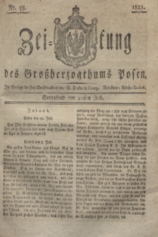 Zeitung des Großherzogthums Posen. 1821, Nr. 58 (21 Juli) + dod.