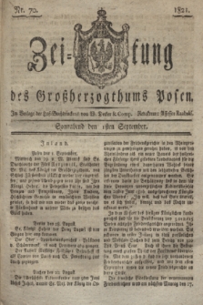 Zeitung des Großherzogthums Posen. 1821, Nr. 70 (1 September) + dod.