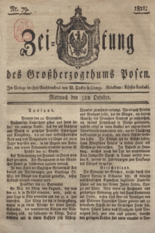 Zeitung des Großherzogthums Posen. 1821, Nr. 79 (3 October) + dod.