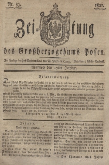 Zeitung des Großherzogthums Posen. 1821, Nr. 83 (17 Oktober) + dod.