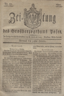 Zeitung des Großherzogthums Posen. 1821, Nr. 87 (31 Oktober) + dod.