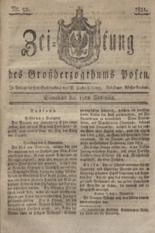 Zeitung des Großherzogthums Posen. 1821, No 92 (17 November) + dod.